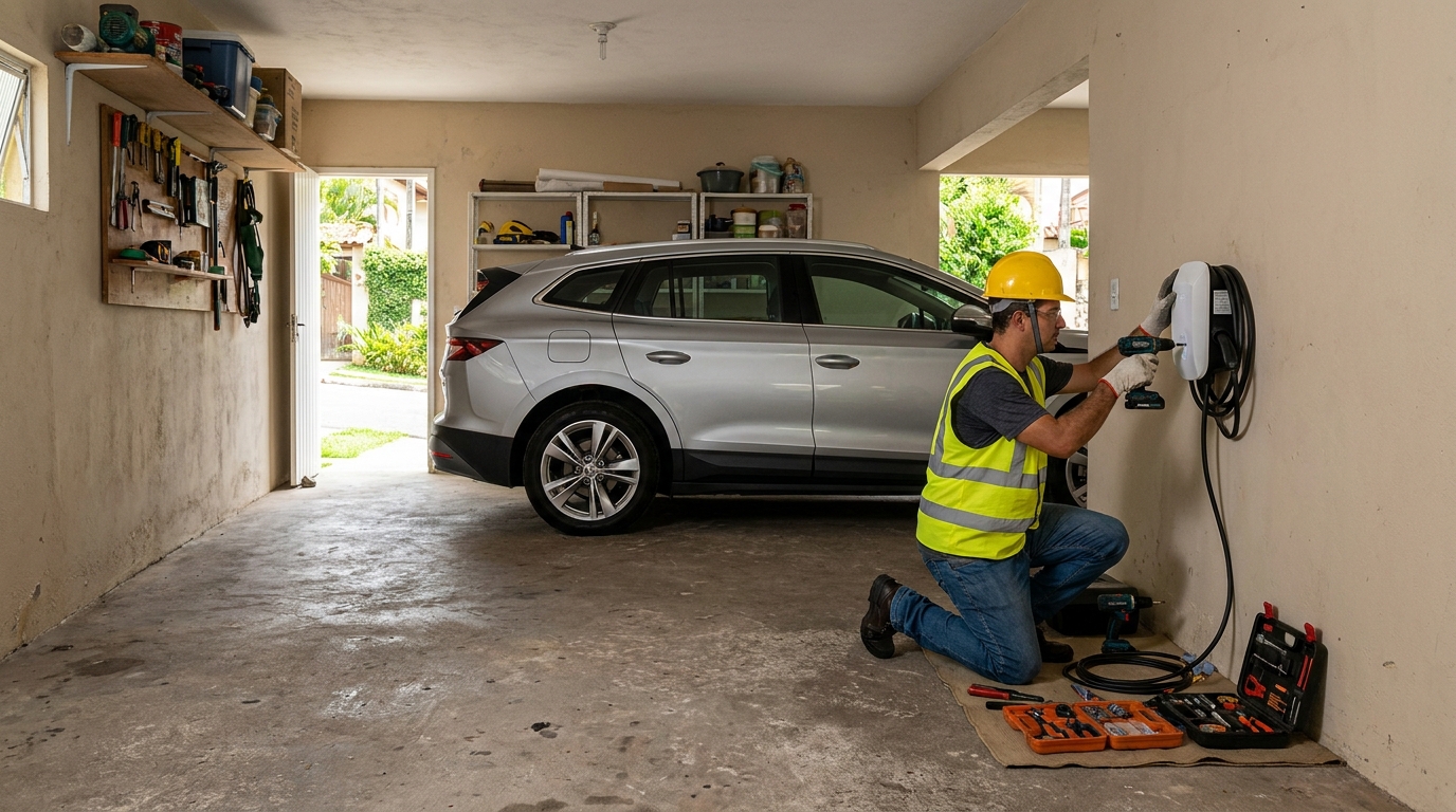 Instalação de Carregador de Carro Elétrico residencial Perto de Mim