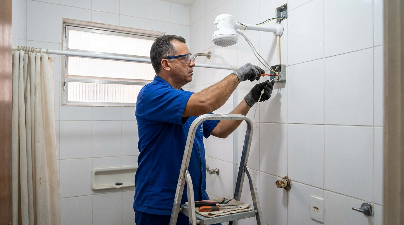 Instalação de Chuveiro Elétrico em atendimento Perto de Mim