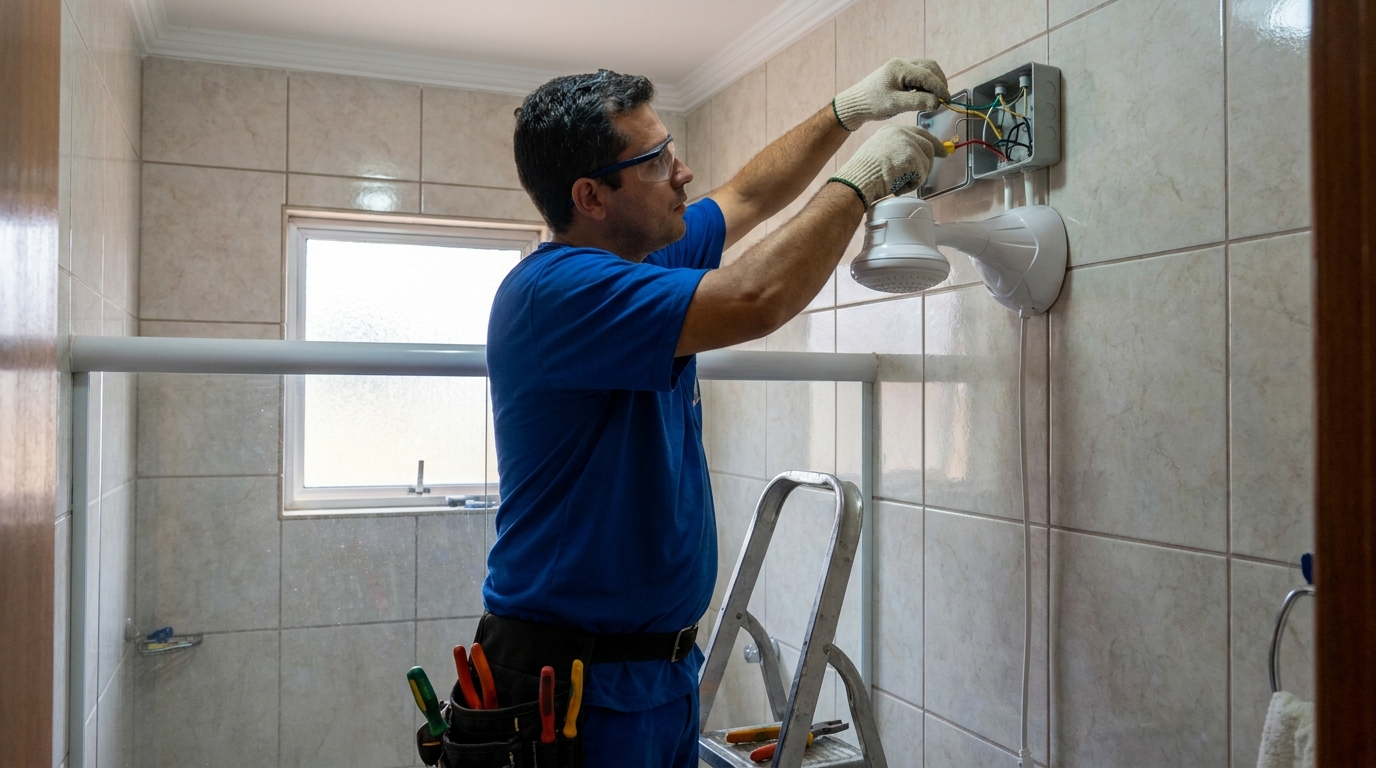 Instalação de Chuveiro Elétrico profissional Perto de Mim
