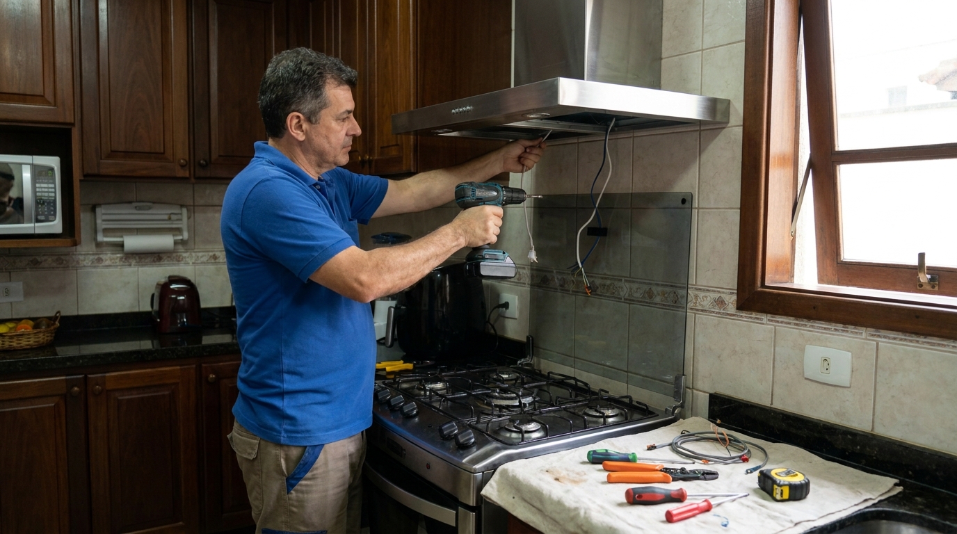 Instalação de Coifa e Depurador/Exaustor profissional Perto de Mim