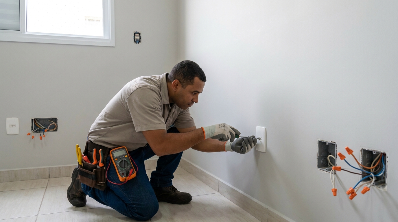 Instalação de Tomada e Interruptor em atendimento Perto de Mim