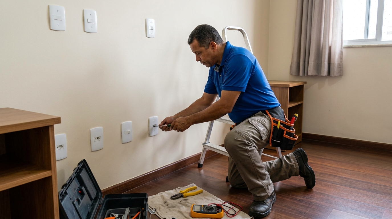 Instalação de Tomada e Interruptor residencial Perto de Mim